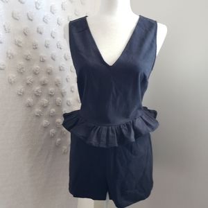 ASOS  Black Ruffle Romper